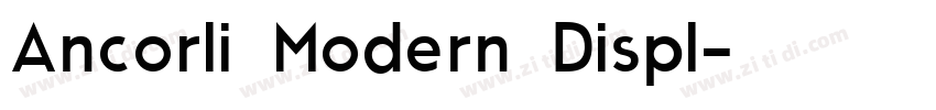 Ancorli Modern Displ字体转换